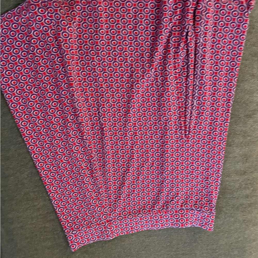 Boden Red and Blue Patterned Skirt
